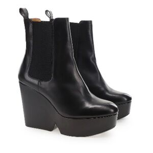 NIB Robert Clergerie Beatrice Ankle Boot Black Calfskin Size 8.5